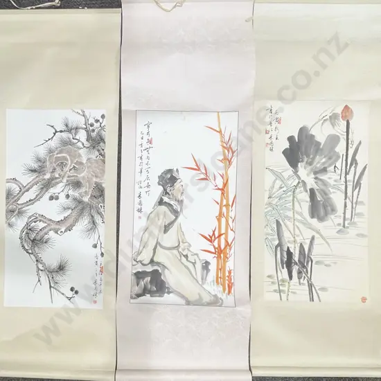 Three Assorted Japanese Scrolls