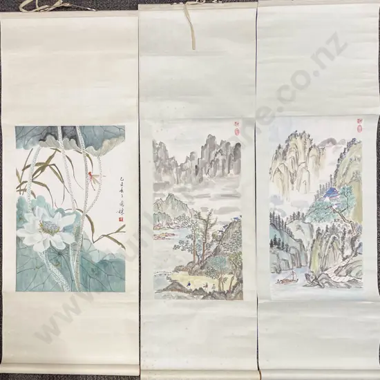 Three Assorted Japanese Scrolls