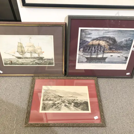 Three Antique Reproduction Prints