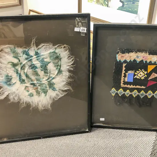 Two Framed Textile Works