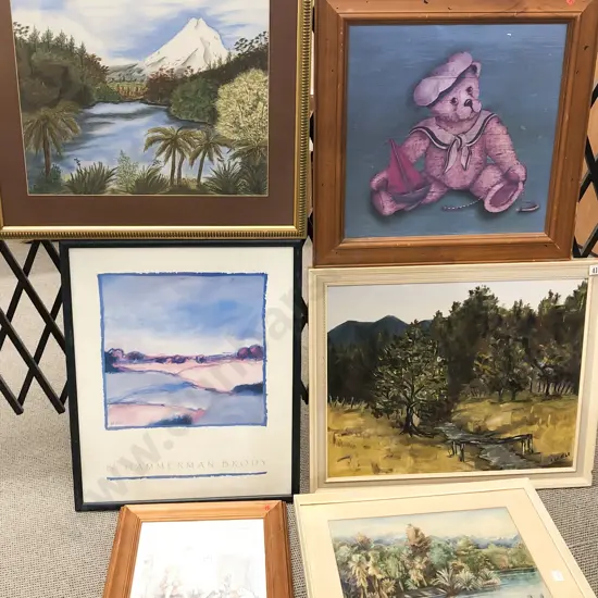 Six Assorted Framed Works