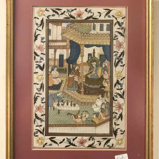 Framed Moghul Artwork