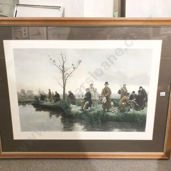 Late Vict Reproduction - "A Pegged Down Fishing Match"