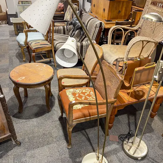 Mid Century Twin Light Floor Lamp