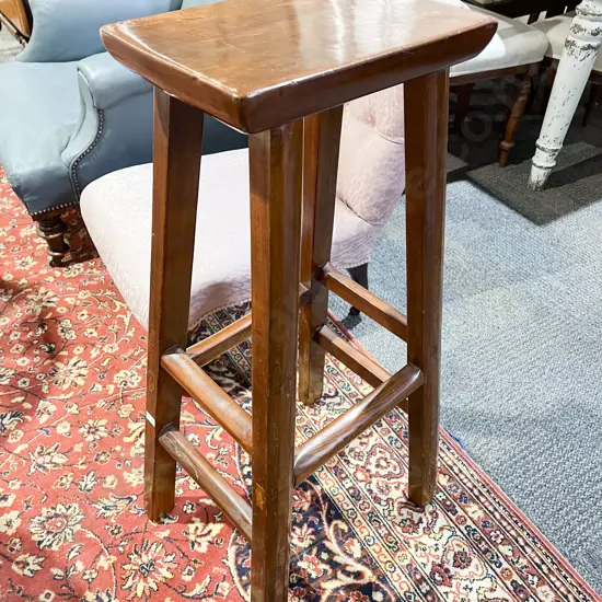 Chinese Hardwood Tall Stool