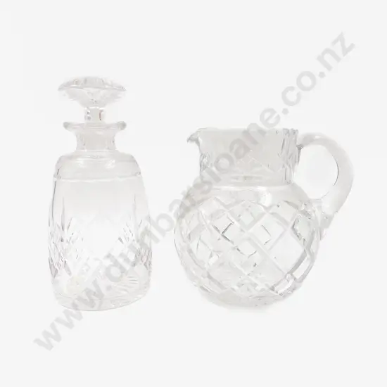 Stuart Crystal Decanter & Crystal Jug