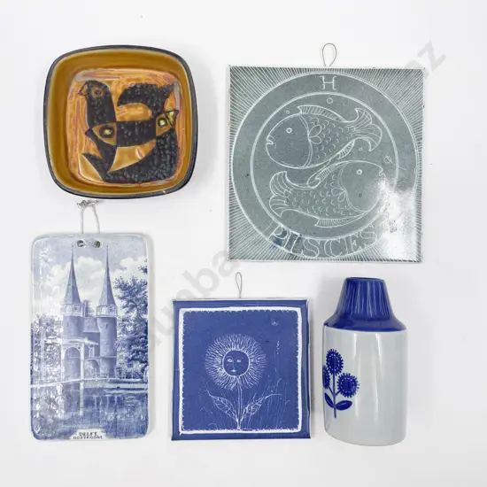 Royal Copenhagen Pottery Dish together with Others