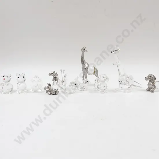 Quantity of Assorted Swarovski Style Ornaments