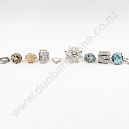 Assorted Collection of Costume Jewellery Dress Rings