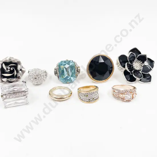 Assorted Collection of Costume Jewellery Dress Rings