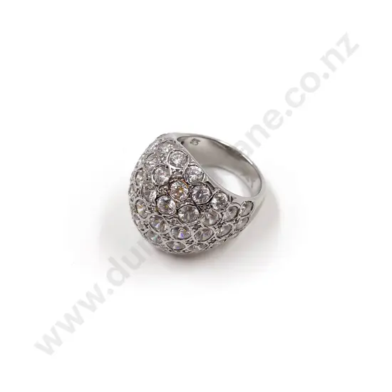.925 Large Diamante Dress Ring
