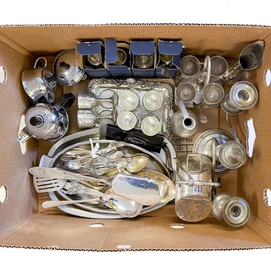 Quantity of Assorted S/P & Pewter etc