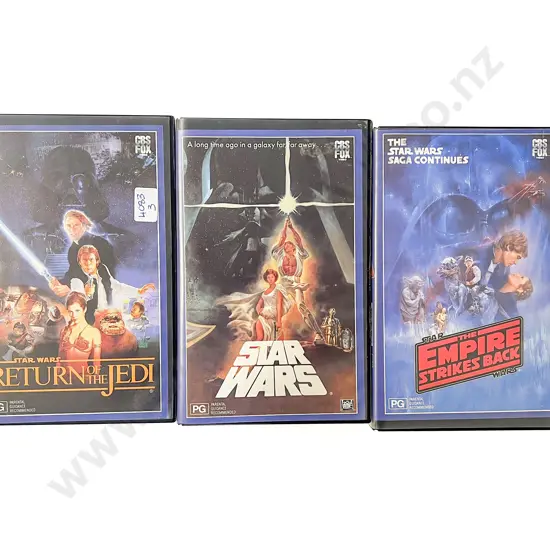 Star Wars VHS C1989 Trilogy