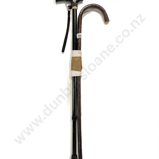 Two Vintage Walking Sticks