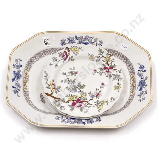 Copeland Spode Ashet & Pair Booths "Chinese Tree" Plates