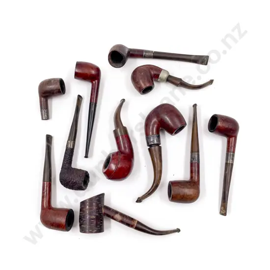 Quantity of Assorted Vintage Tobacco Pipes