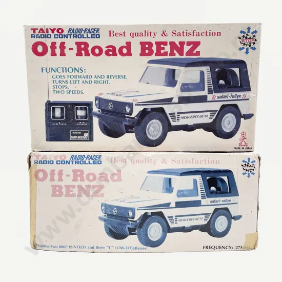 Two Boxed Taiyo Radio Controlled Off Road Benz Vehicles