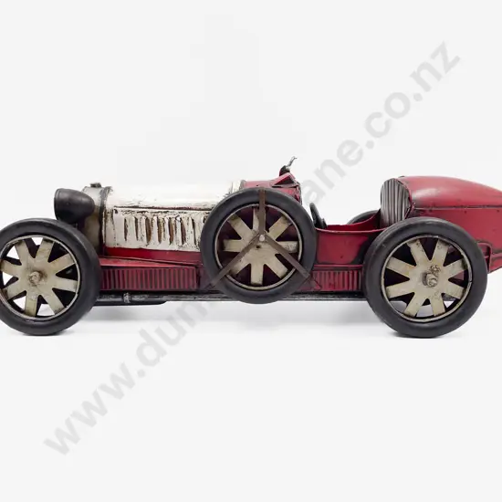 Metal Vintage Early Grand Prix Racing Car Model 36cm