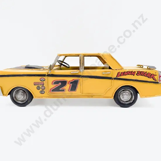 Boxed Metal Lemon Shark Ford GT Racing Car Model 31cm