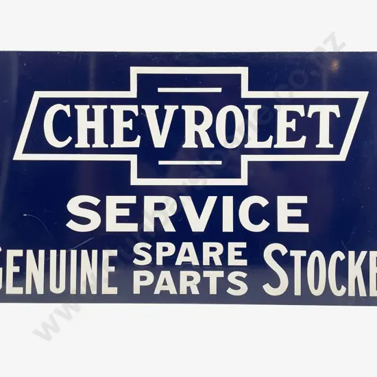 Reproduction Aluminium and Enamel Chevrolet Service Sign