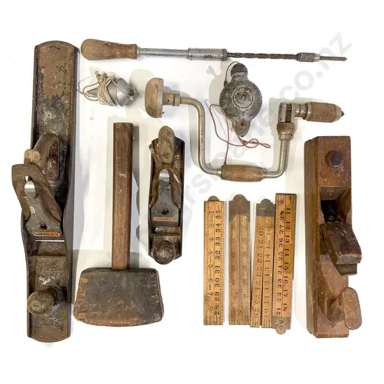 Box of Assorted Vintage Tools etc