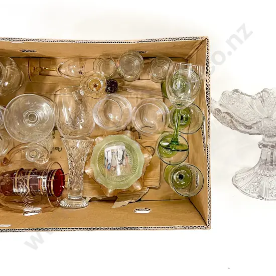 Box Quantity of Assorted Crystal & Glassware