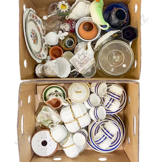 Two Boxes of Assorted China etc