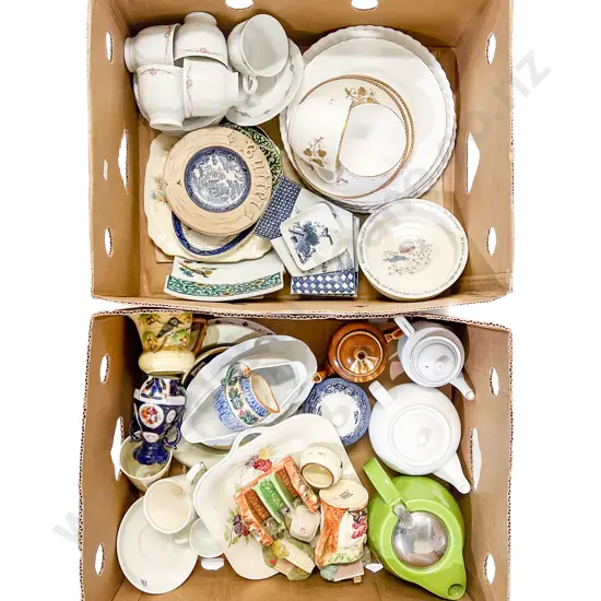 Two Boxes of Assorted Fancy China etc