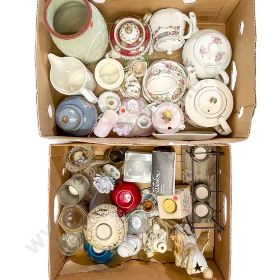 Two Boxes of Assorted Fancy China etc