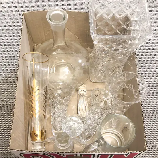 Quantity of Assorted Crystal & Glassware
