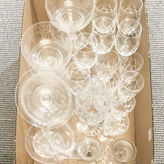 Quantity of Assorted Crystal & Glassware