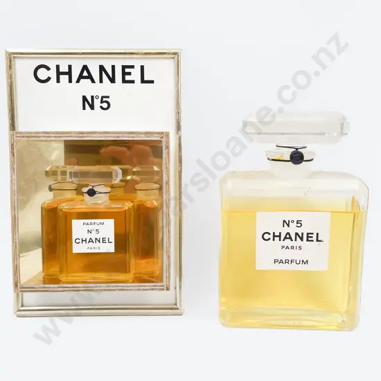 Chanel No. 5 Perfume Shop Display Bottle together with Smaller