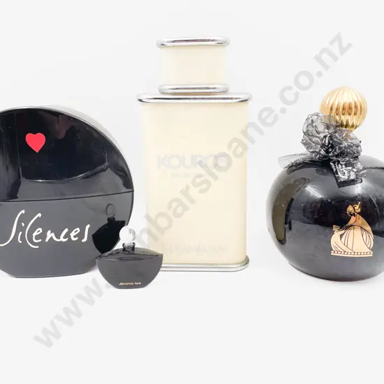Three Perfume Display Bottles together with smaller (4)