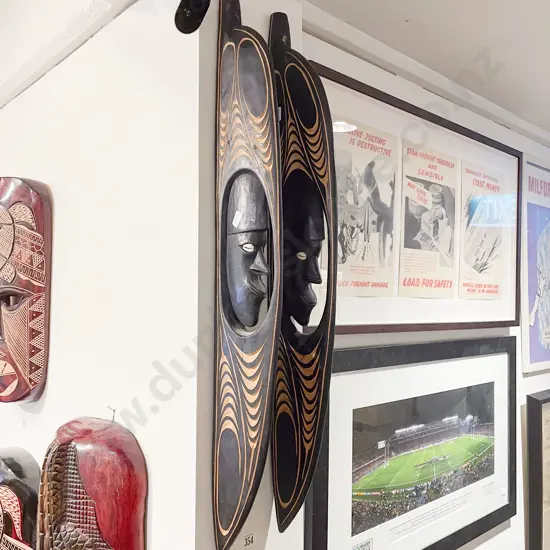 Pair of Tourist Artefact Wall Hangings