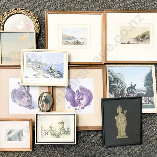 Box of Assorted Framed Works