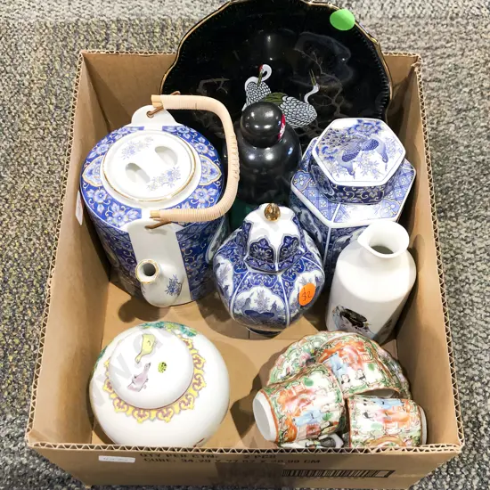 Box Quantity of Assorted China