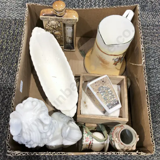 Box Quantity of Assorted China & Ornaments incl RD