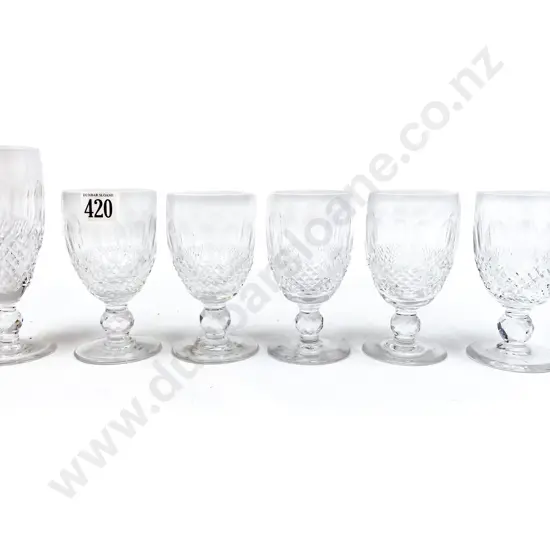 Six Assorted Waterford Crystal Glasses