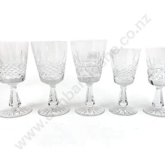 Five Assorted Waterford Crystal Glasses