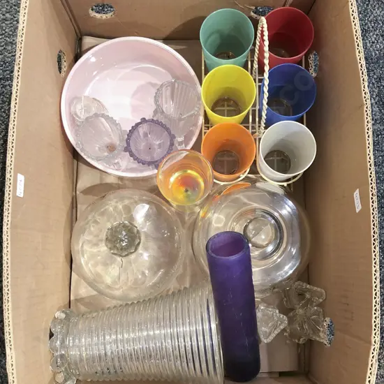 Quantity of Assorted Glassware incl Cheese Domes