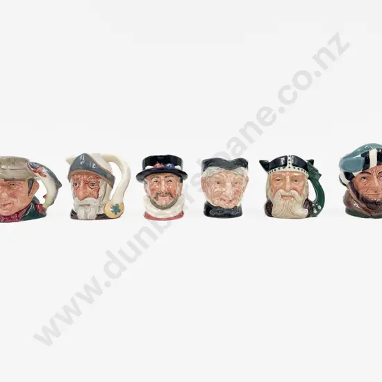 Six Assorted Small RD Character Jugs