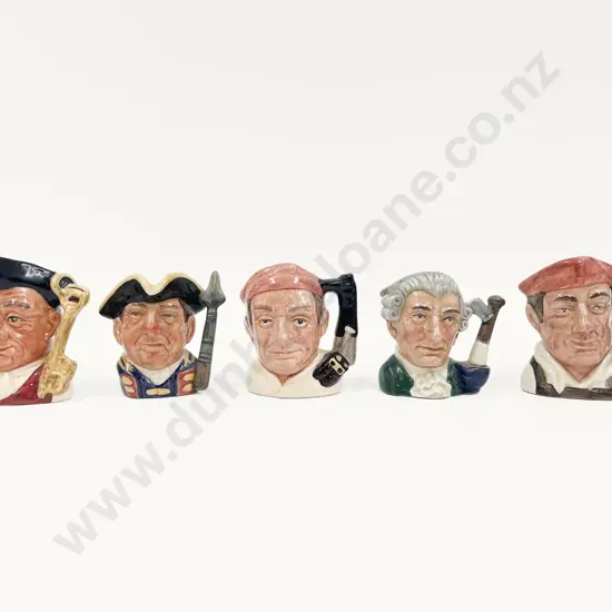 Five Assorted Small RD Character Jugs