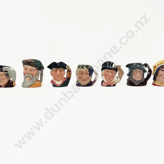 Seven Assorted Small RD Character Jugs