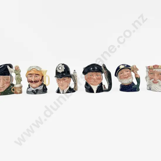 Six Assorted Small RD Character Jugs
