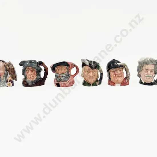 Six Assorted Small RD Character Jugs