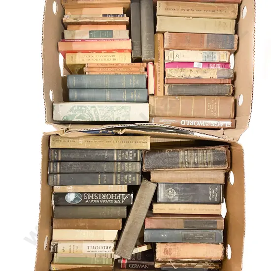 Three Boxes of Assorted Books