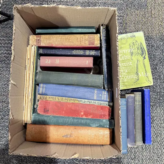 Box of Assorted Vintage Books
