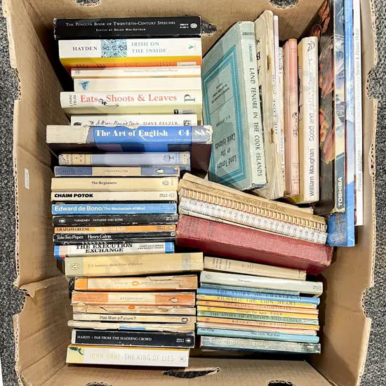 Box of Assorted Books