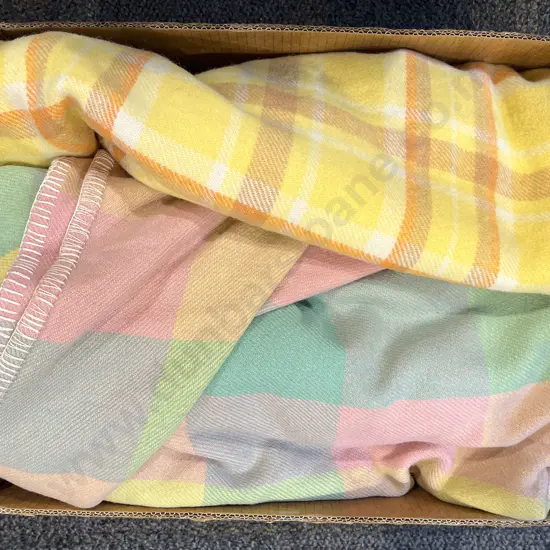 Two Woollen Travel Blankets