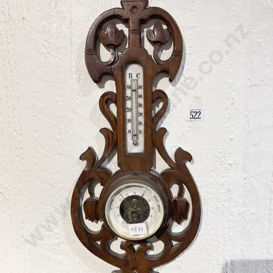 Carved Wall Barometer